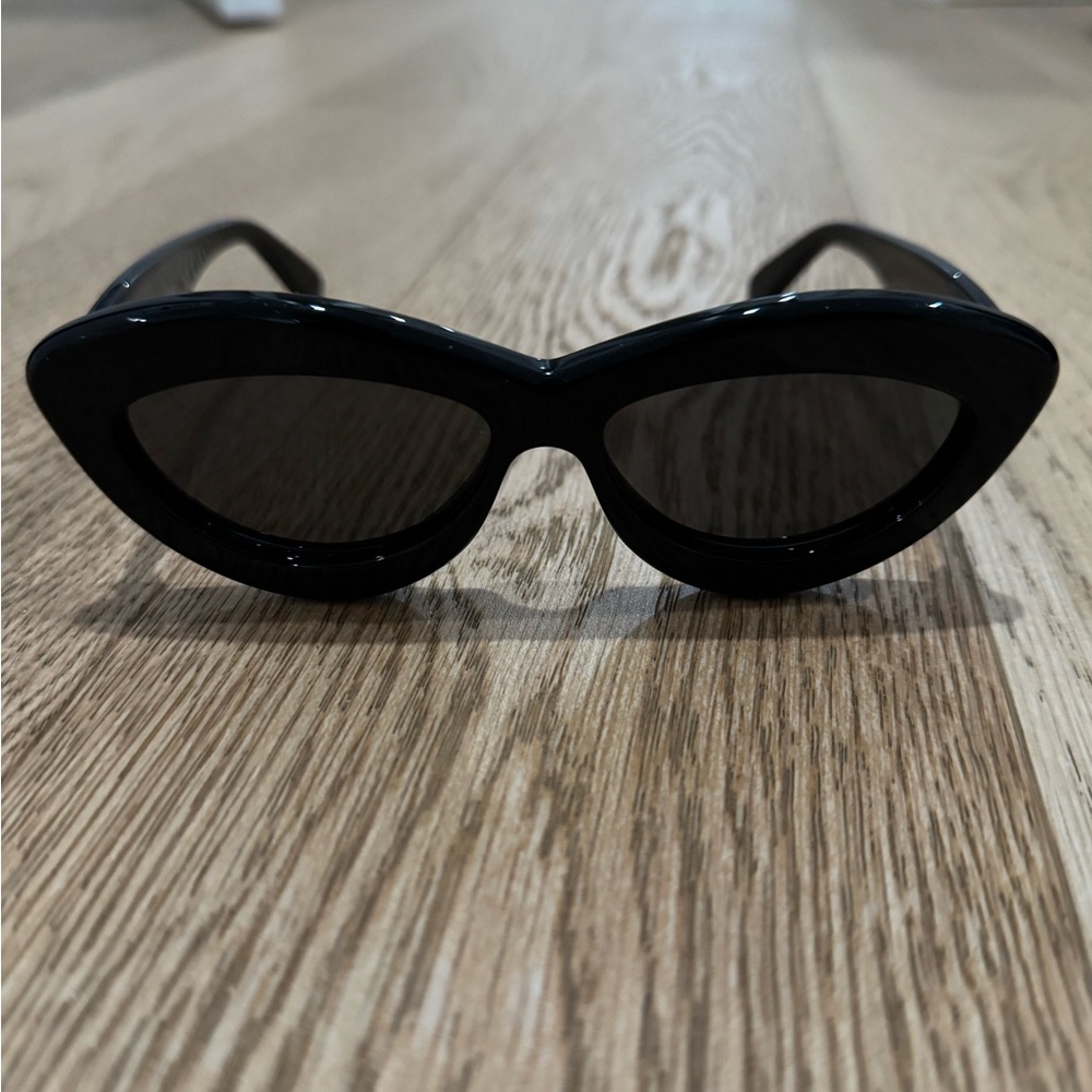 Loewe Black Sunglasses with Navy Leather Case
